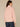 Heather Dusty Pink Long Banded Blouson Dolman Sleeve Cown Tie Neck Seaming Mixed Media Knit Top
