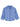 Airy Blue Three Quarter Tucked Button Cuff Sleeve Smocked Collar Scallop Detail Button Down Front Double Layer Placket Embroidered Pocket Bubble Hem Crinkled Texture Spliced Stripe Woven Shirt
