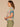 Bermuda Teal Multi Short Seamless Dolman Sleeve Scallop Embroidered Scoop Neck Shirttail Hem Abstract Leafy Placement Print Knit Top
