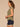 Lily Pad Multi Crochet Cap Sleeve Notched V-Neck Shirttail Hem Knit Top
