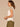 Off White Multi Crochet Cap Sleeve Notched V-Neck Shirttail Hem Petite Knit Top