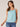 Island Sky Sleeveless Wide Strap Embroidered Ruched Square Neck Scallop Hem Woven Tank Top