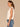 Off White Extended Cap Sleeve Scoop Neck Embroidered Scallop Trim Detail Bubble Hem Petite Knit Top