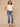 Off White Extended Cap Sleeve Scoop Neck Embroidered Scallop Trim Detail Bubble Hem Petite Knit Top