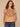 Sandcastle Dark Licorice Short Ruffle Edge Sleeve Crew Neck Floral Embroidery Shirttail Hem Petite Knit Top