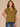 Harvest Green Short Sleeve Ruffle Stand Collar Split Neck Embroidered Netting Detail Shirttail Hem Petite Woven Top
