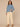 Light Blue Denim Long Sleeve Collar Neck Hidden Snap Front Waistband Tie Seaming Curved Peplum Hem Slits Petite Denim Jacket
