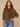 Jungle Moss Black Three Quarter Drop Shoulder Dolman Sleeve Scoop Neck Back Center Seam Floral Embroidery Shirttail Hem Knit Top