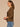 Jungle Moss Black Three Quarter Drop Shoulder Dolman Sleeve Scoop Neck Back Center Seam Floral Embroidery Shirttail Hem Knit Top
