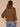 Jungle Moss Black Three Quarter Drop Shoulder Dolman Sleeve Scoop Neck Back Center Seam Floral Embroidery Shirttail Hem Knit Top