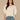 Off White Short Sleeve Scoop Neck All Over Lace Crochet Keyhole Back Knit Poncho
