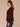 Oxblood Long Puff Sleeve Slit Round Collarless Neck Button Down Front Seaming Detail Drop In Pockets Peplum Box Pleat Hem Petite Woven Jacket