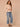 Washed Pale Oak Three Quarter French Cuff Sleeve Collar Neck Button Down Front Side Slit Pockets Seaming Peplum Hem Petite Denim Shirt