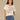 Off White Multi Print Short Roll Cuff Sleeve Scoop Neck Contrast Embroidery Italian Screen Print Front Knit Boyfriend Tee Top
