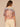 Sandcastle Multi Elbow Angel Sleeve Scoop Neck Keyhole Back Abstract Palm Tree Placement Print Bubble Hem Knit Top