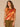 Spiced Tea Multi Short Smocked Shoulder Dolman Sleeve Smocked Embroidered Scoop Neck Placement Print Shirttail Hem Knit Top