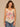 Soft Blush Natural Multi Sleeveless Crochet Strap Rounded V-Neck Embroidered Detail Scallop Edge Trim Asymmetrical Hem Abstract Print Woven Tank Top