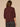 Cherry Chocolate Three Quarter Blouson Sleeve Ruffle Edge V-Neck Half Button Placket Soutache Hi-Low Shirttail Hem Mixed Media Petite Woven Top