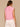 Flamingo Pink Sleeveless Smocked Collar Neck Crochet Edge Button Down Front Placket Breast Pocket Crochet Edge Spliced Stripe Bubble Hem Petite Woven Shirt