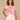 Candy Pink Multi Short Sleeve Scallop Scoop Neck Palm Tree Embroidery Shirttail Hem Knit Boyfriend Tee
