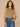 Harvest Green Soft Linen Sleeveless Embroidered Crew Neck Keyhole Back Striped Shirttail Hem Knit Tank Top
