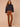 Indigo Denim Three Quarter Snap Cuff Sleeve Collar Neck Contrast Seam Oversized Pockets Adjustable Straight Hem Denim Jacket