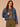 Blue Artisanal Denim Long Sleeve Collar Neck Button Front Oversized Breast Pockets Seaming Cropped Elastic Hem Petite Denim Jacket