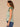 Cream Teal Multi Flutter Cap Sleeve Split V-Neck Pleated Pintuck Front Back Center Seam Shirttail Hem Abstract Placement Border Print Woven Top