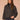 Black Wheat Multi Long Raglan Cinched Sleeve Mock Neck Buttons Zip Up Front Dual Entry Flap Pockets Bubble Hem Woven Jacket