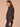 Black Wheat Multi Long Raglan Cinched Sleeve Mock Neck Buttons Zip Up Front Dual Entry Flap Pockets Bubble Hem Woven Jacket