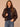 Chocolate Fudge Long Raglan Blouson Sleeve Collar Neck Zip Up Front Side Pockets Straight Cinched Hem Pleather Jacket