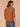 Heather Saddle Three Quarter Dolman Batwing Sleeve Crew Neck Mixed Media Shirttail Hem Knit Top