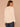 Heather Cream Long Blouson Sleeve Mandarin Collar Half Placket Embroidered Surplus Hi-Low Hem Mixed Media Knit Top