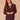 Heather Fig Jam Long Blouson Sleeve Mandarin Collar Half Placket Embroidered Surplus Hi-Low Hem Mixed Media Knit Top
