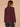 Heather Fig Jam Long Blouson Sleeve Mandarin Collar Half Placket Embroidered Surplus Hi-Low Hem Mixed Media Petite Knit Top
