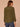 Heather Grape Leaf Long Blouson Sleeve Mandarin Collar Half Placket Embroidered Surplus Hi-Low Hem Mixed Media Knit Top
