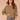 Laurel Oak Blue Shadow Seamless Three Quarter Dolman Sleeve Scoop Neck Abstract Leaf Embroidery Shirttail Hem Petite Knit Top