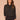 Heather Duffle Green Black Long Sleeve High Tie Collar Neck Piping Kangaroo Pocket Bubble Hem Mixed Media Knit Top