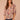 Macadamia Berry Multi Three Quarter Flounce Sleeve Honeycomb Embroidered Split V-Neck Ruffle Collar Abstract Print Slit Hem Woven Top