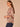 Macadamia Berry Multi Three Quarter Flounce Sleeve Honeycomb Embroidered Split V-Neck Ruffle Collar Abstract Print Slit Hem Woven Top