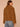 Butter Toffee Long Sleeve Wide Collar Faux Fur Hook Closure Front Drop In Pockets Straight Hem Woven Jacket