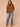 Butter Toffee Long Sleeve Wide Collar Faux Fur Hook Closure Front Drop In Pockets Straight Hem Woven Jacket