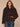 Dark Grey Long Sleeve Wide Collar Faux Fur Hook Closure Front Drop In Pockets Straight Hem Woven Jacket