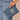 Light Blue Denim Democracy Pocket Pouch