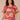 Lobster Multi Bubble Bell Raglan Sleeve V-Neck O-Ring Floral Printed Plus Size Woven Top