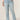 High Rise "Ab"solution Light Blue Vintage Denim Distressed Itty Bitty Boot Plus Size Bootcut Jean