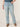 High Rise "Ab"solution Light Blue Vintage Denim Distressed Itty Bitty Boot Plus Size Bootcut Jean