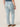 High Rise "Ab"solution Light Blue Vintage Denim Distressed Itty Bitty Boot Plus Size Bootcut Jean