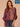 Fig Jam Multi Three Quarter Origami Dolman Sleeve Boat Neck Piping Placement Print Straight Cased Hem Self Bow Plus Size Woven Top