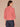 Heather Baked Apple Pleated Elbow Cinched Sleeve Mock Neck Lurex Seaming Double Pocket Plus Size Knit Top
